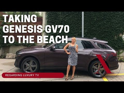 Taking the NEW 2022 Genesis GV70 to the Beach