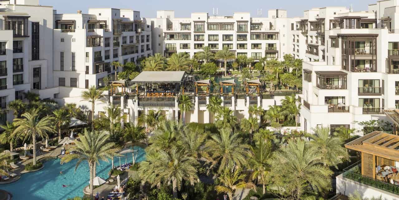 Poolside image of Jumeirah Al Naseem hotel in Dubai