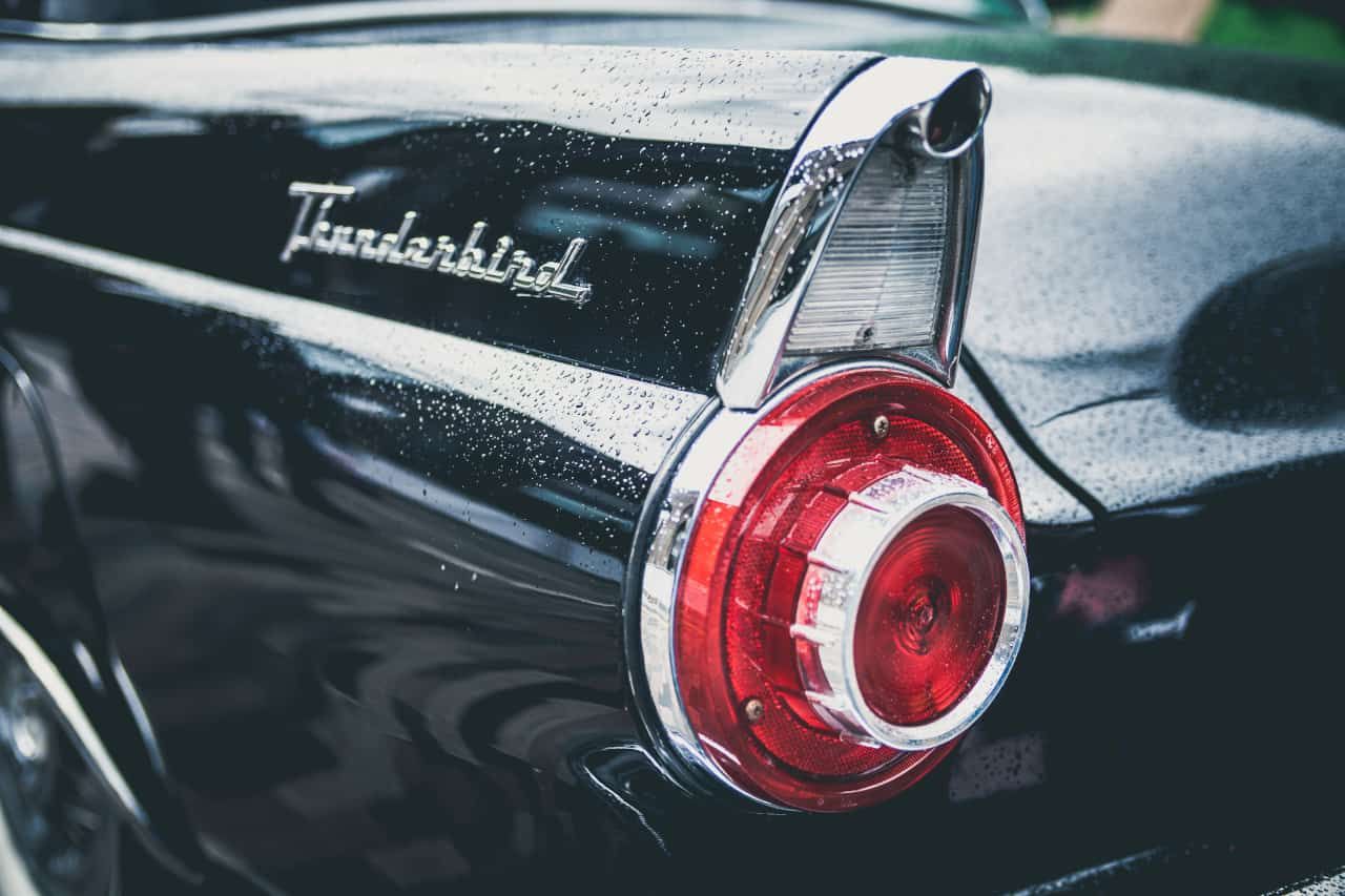 Tail Light Image Thunderbird Vintage Car