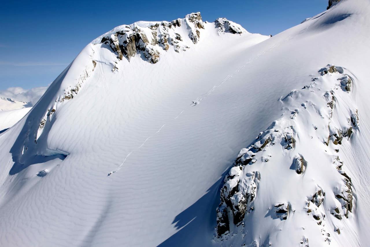 Big Face. Pantheon Heli Skiing By Bella Coola Heli Sports Bc Canada