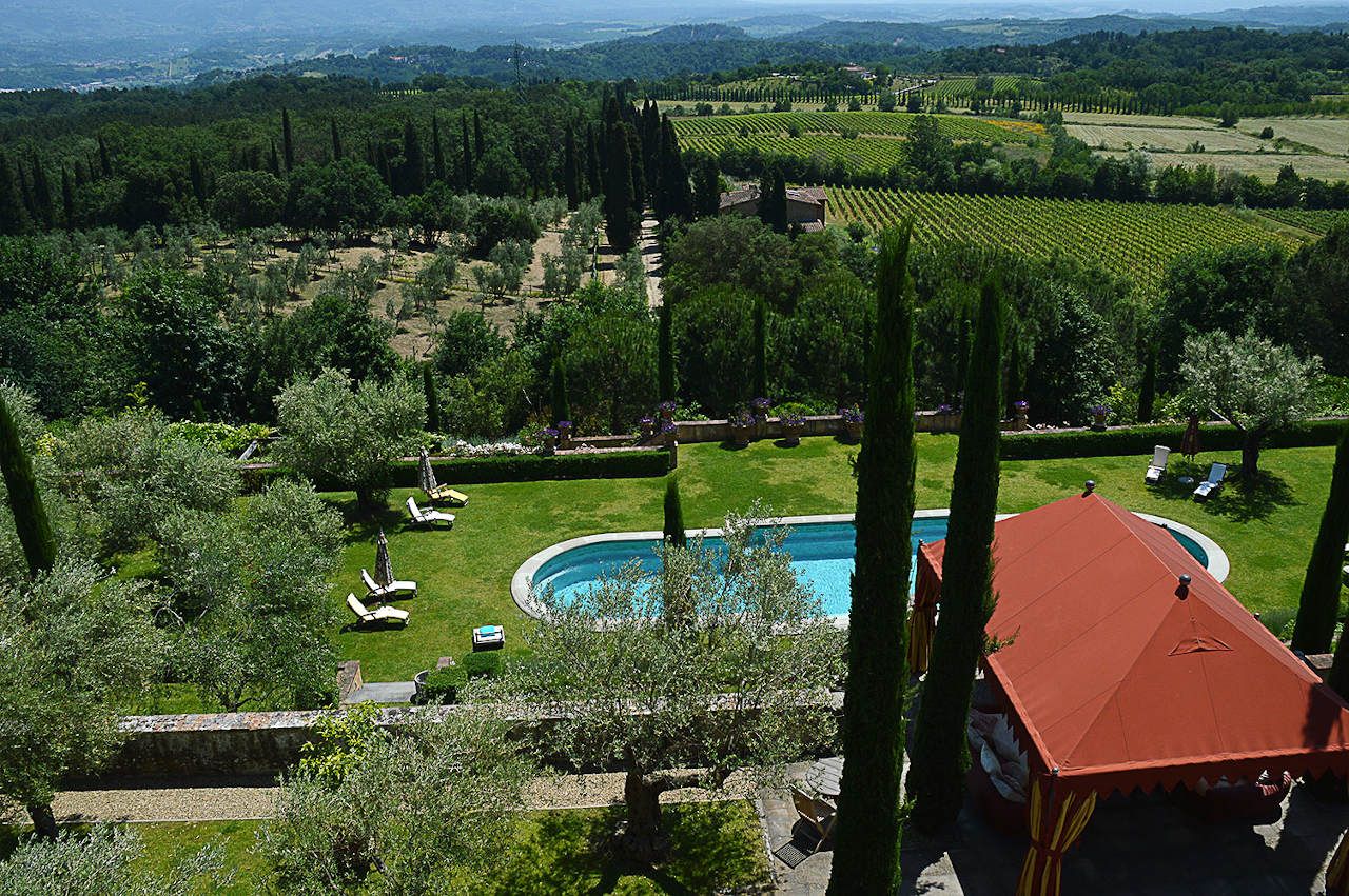 Stings Italian Estate Villa Il Palagio View From Top Floor Bedroom Jaime Travezan Best Luxury Website 2021