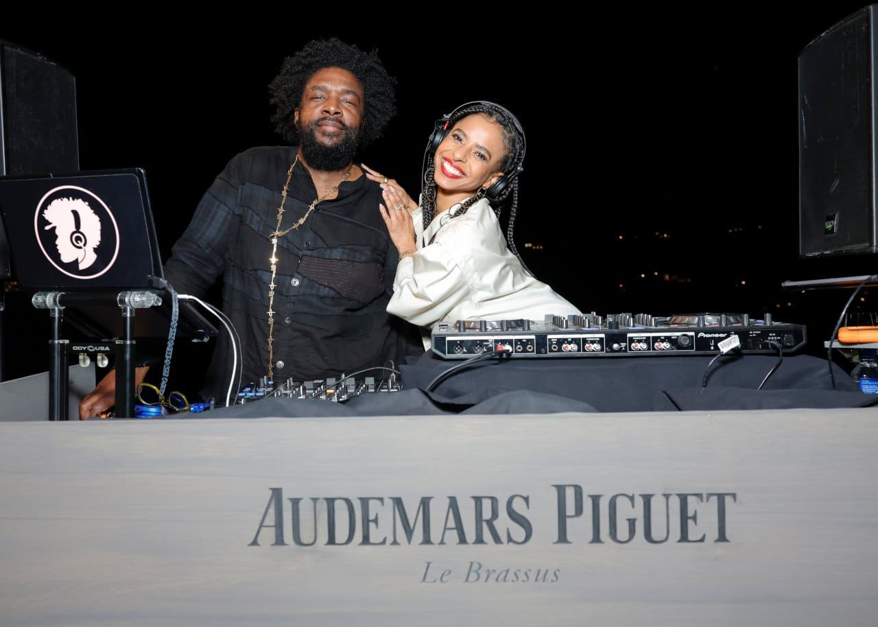 Questlove And Novena Carmel Pose As Audemars Piguet Hosts A Special Evening With John Mayer To Celebrate Latest Collaboration Courtesy Of Getty Images